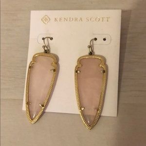 Kendra Scott Skylar Earrings- Rose Quartz
